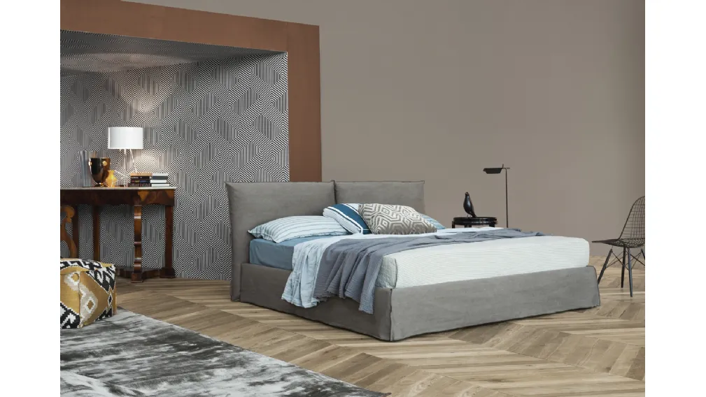 Letto in tessuto Lazy 015 di Flexteam