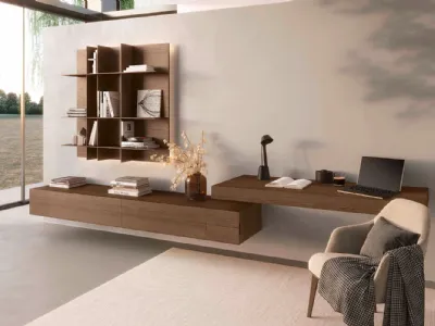 Libreria New York Rovere Grigio di Olivieri