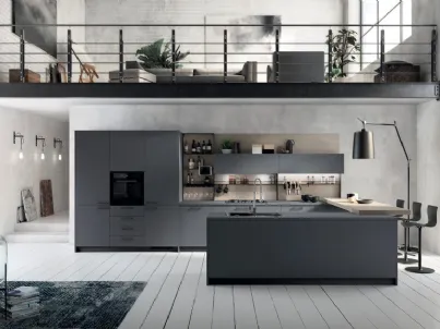 Cucina Moderna Mood Grigio Bromo di Scavolini